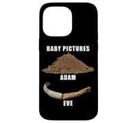 Funny Clean Bible Character Humor - Adam & Even Baby Photos Coque pour iPhone 14 Pro Max