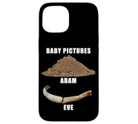 Funny Clean Bible Character Humor - Adam & Even Baby Photos Coque pour iPhone 15