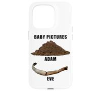 Funny Clean Bible Character Humor - Adam & Even Baby Photos Coque pour iPhone 15 Pro