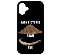 Funny Clean Bible Character Humor - Adam & Even Baby Photos Coque pour iPhone 16 Plus