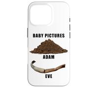 Funny Clean Bible Character Humor - Adam & Even Baby Photos Coque pour iPhone 16 Pro