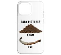 Funny Clean Bible Character Humor - Adam & Even Baby Photos Coque pour iPhone 16 Pro Max