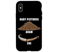 Funny Clean Bible Character Humor - Adam & Even Baby Photos Coque pour iPhone X/XS