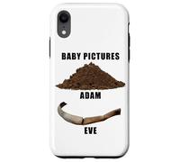 Funny Clean Bible Character Humor - Adam & Even Baby Photos Coque pour iPhone XR