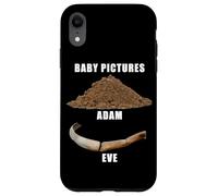 Funny Clean Bible Character Humor - Adam & Even Baby Photos Coque pour iPhone XR