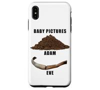 Funny Clean Bible Character Humor - Adam & Even Baby Photos Coque pour iPhone XS Max