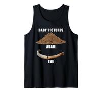 Funny Clean Bible Character Humor - Adam & Even Baby Photos Débardeur