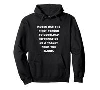 Funny Clean Bible Character Humor - Moses Download Tablet Sweat à Capuche