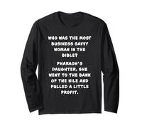 Funny Clean Bible Character Humor - Moses Profit Joke Manche Longue