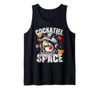 Funny Cockatiel Designs « Cockatiel In Space » pour les amateurs de calopsittes Débardeur