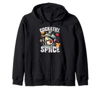 Funny Cockatiel Designs « Cockatiel In Space » pour les amateurs de calopsittes Sweat à Capuche