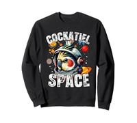 Funny Cockatiel Designs « Cockatiel In Space » pour les amateurs de calopsittes Sweatshirt