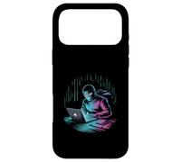Funny Code Ninja Hacker Programmer Ordinateur Portable Coque pour iPhone 17 Pro Max
