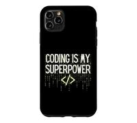 Funny Coding is My Superpower Coder Programmer Coque pour iPhone 11 Pro Max