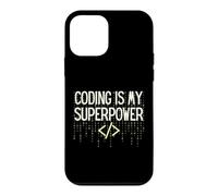 Funny Coding is My Superpower Coder Programmer Coque pour iPhone 12 Mini