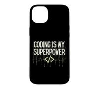 Funny Coding is My Superpower Coder Programmer Coque pour iPhone 14 Plus