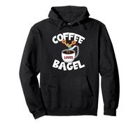 Funny Coffee and Bagel Quote for High Dive Men & Coffee Dad Sweat à Capuche