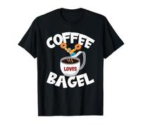 Funny Coffee and Bagel Quote for High Dive Men & Coffee Dad T-Shirt