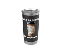 Funny Coffee Love Addict Medicine Apparel Merchandising Gobelet isotherme en acier inoxydable double paroi