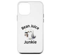 Funny Coffee Lovers, Accro au jus de Haricots et Mignonne Mouette Coque pour iPhone 12 Mini