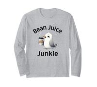 Funny Coffee Lovers, Accro au jus de Haricots et Mignonne Mouette Manche Longue
