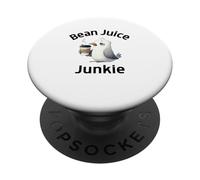 Funny Coffee Lovers, Accro au jus de Haricots et Mignonne Mouette PopSockets PopGrip Adhésif