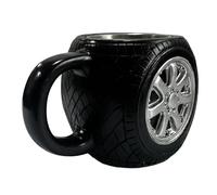Funny Coffee Mug - 300ml Stainless Steel Tire Mug Tea Cup | Insulated Comfortable Grip Drinkware | 3d Tire Insulated Non Slip Comfortable Grip For Home Living Room Kitchen Office Apartment Camping