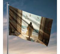 Funny College Decor Journey To The Sea : A Symbolic Walk Flag Home Decor Men College Dorm Drapeaux (60 x 90 cm)