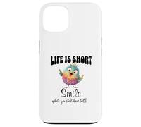Funny Colorful Bird Shirt Cute Bird Humor Tee Life is Short Coque pour iPhone 13