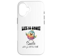 Funny Colorful Bird Shirt Cute Bird Humor Tee Life is Short Coque pour iPhone 16