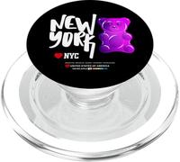 Funny Colorful New YorkCity Jelly Bear Gum Artwork Graphic PopSockets PopGrip pour MagSafe