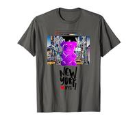 Funny Colorful New YorkCity Jelly Bear Gum Artwork Graphic T-Shirt
