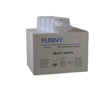 Funny Compact distributeurs de serviettes pour 1 épaisseur 23 x 30 cm (9 paquets de 1200) Blanc brillant