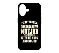 Funny Conservateur Nutjob Political Satire Libéral Joke Coque pour iPhone 17