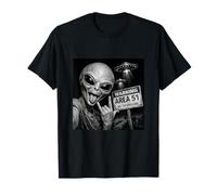 Funny Conspiracy Alien Selfie Area 51 UFO UAP Lovers T-Shirt