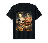 Funny Conspiracy Alien Selfie Area 51 UFO UAP Lovers T-Shirt