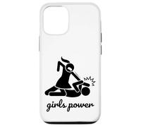 Funny Cool Figures Stick Cartoon Fight, Girl Power Graphic Coque pour iPhone 12/12 Pro