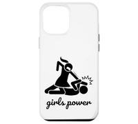 Funny Cool Figures Stick Cartoon Fight, Girl Power Graphic Coque pour iPhone 12 Pro Max