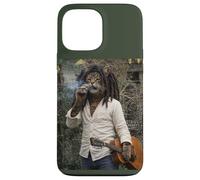 Funny Cool Rasta Cat Retro Reggae Meme Coque pour iPhone 13 Pro Max