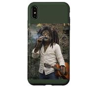 Funny Cool Rasta Cat Retro Reggae Meme Coque pour iPhone XS Max
