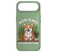 Funny Corgi Maybe Plants are Addicted to Me Chien Coque pour iPhone Air