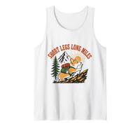 Funny Corgi Montagne Randonnée Camping Jambe Courte Humour Débardeur