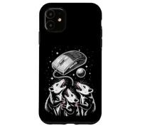 Funny Cosmic Opossum Worship Retro Computer Mouse Coque pour iPhone 11