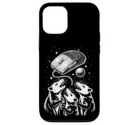 Funny Cosmic Opossum Worship Retro Computer Mouse Coque pour iPhone 12/12 Pro