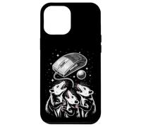 Funny Cosmic Opossum Worship Retro Computer Mouse Coque pour iPhone 12 Pro Max