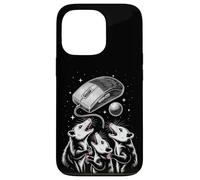 Funny Cosmic Opossum Worship Retro Computer Mouse Coque pour iPhone 13 Pro