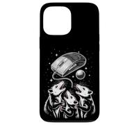 Funny Cosmic Opossum Worship Retro Computer Mouse Coque pour iPhone 13 Pro Max
