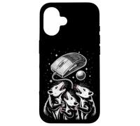 Funny Cosmic Opossum Worship Retro Computer Mouse Coque pour iPhone 16