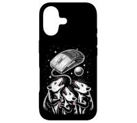 Funny Cosmic Opossum Worship Retro Computer Mouse Coque pour iPhone 17