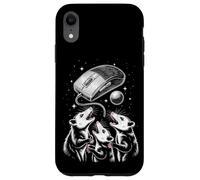 Funny Cosmic Opossum Worship Retro Computer Mouse Coque pour iPhone XR